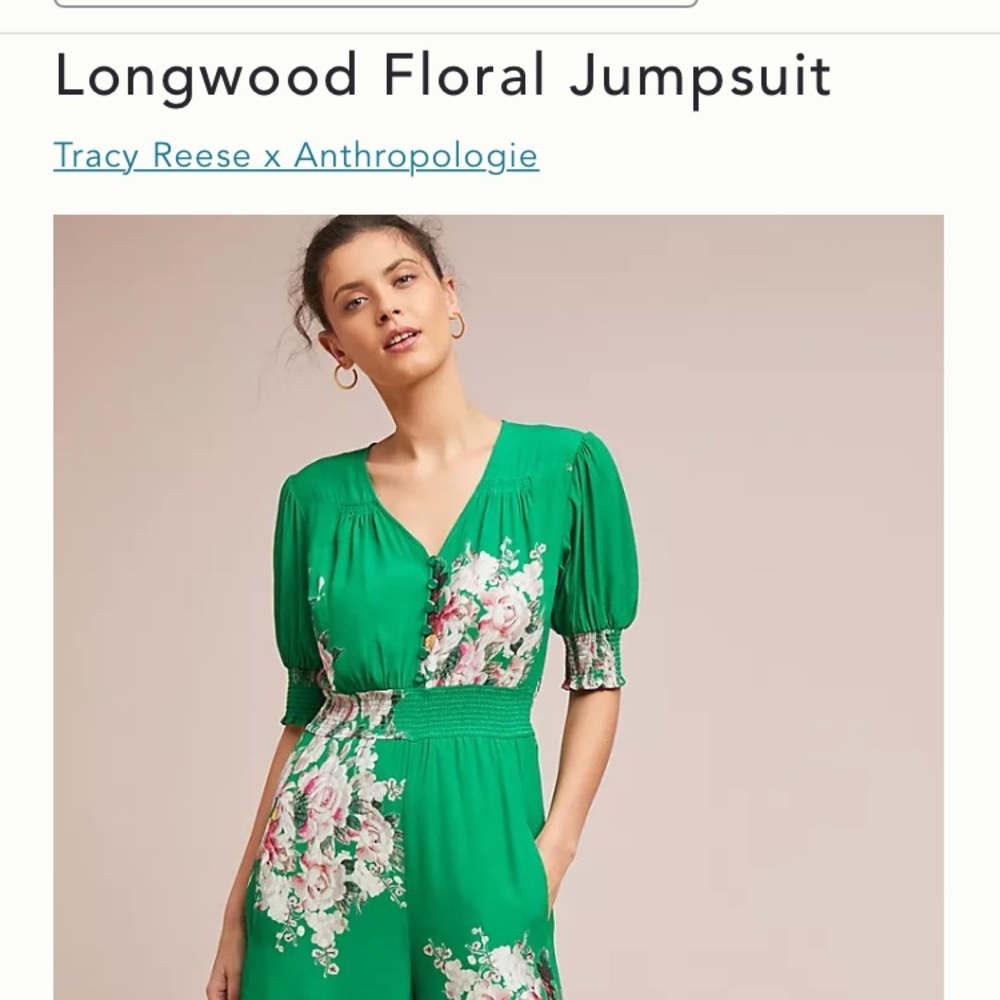 Anthropologie X Tracy Reese Jumpsuit w/pockets